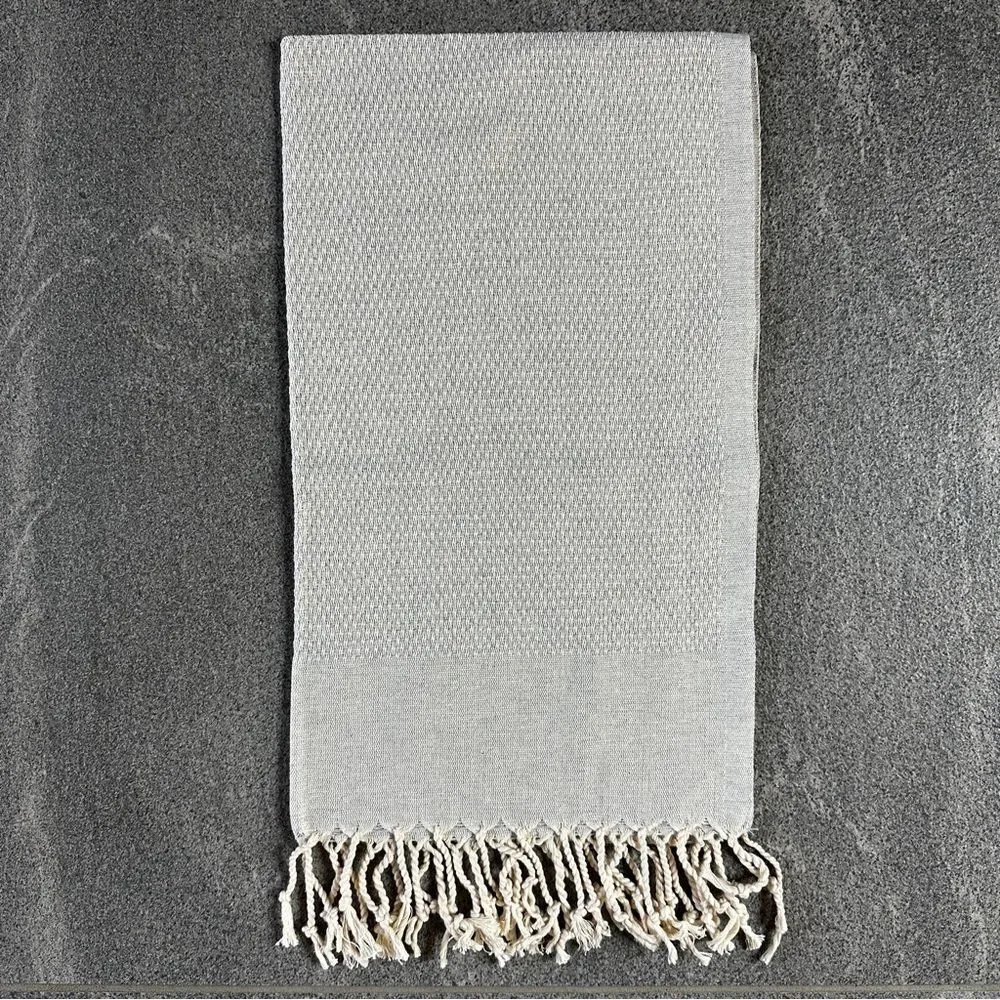 NEW Turkish Peshkir Kitchen Dish Tea Hand Towel Peshtemal 100% Cotton Light Gray